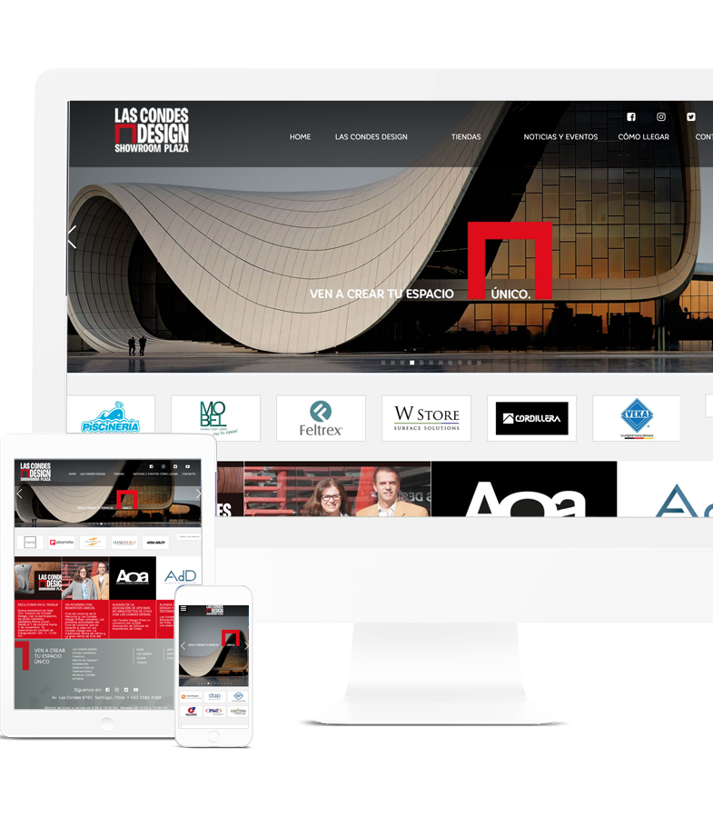 Sitio web Las Condes Design